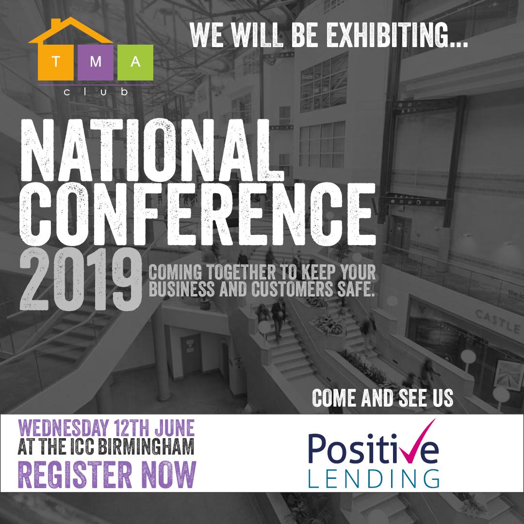 Are you attending this year's prestigious @TMAMortgageClub National Conference 2019 on Weds 12th June in Birmingham?  If so, we'd love to see you there! #PositivePartnerships #ConferenceTime #TMAConference2019 #LetsTalk