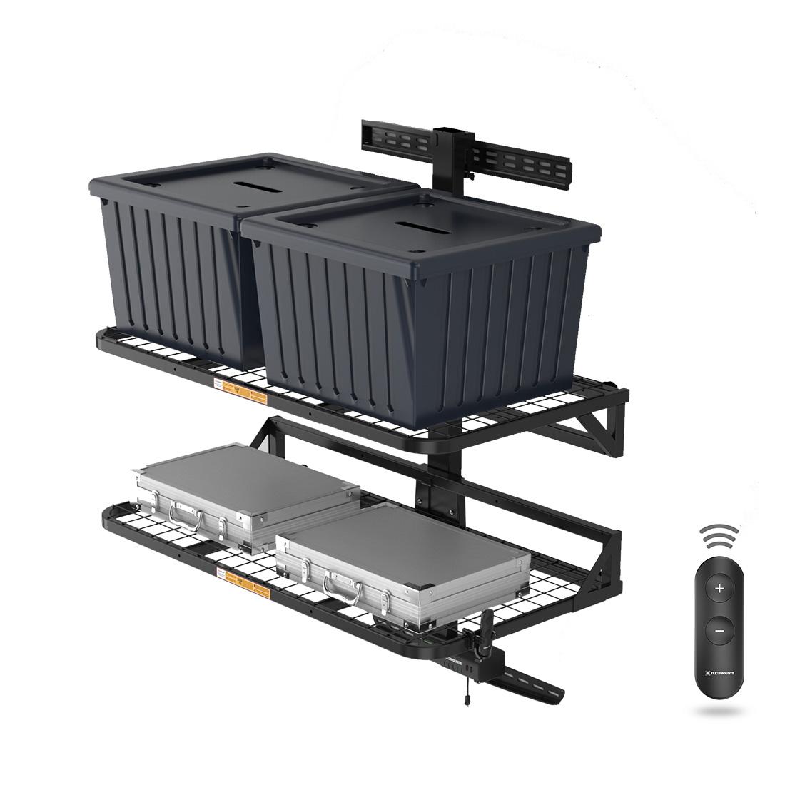 GaragePride's tweet photo. MOTOSTOR - new and unique in the UK! Motorised shelves for higher, heavier storage. Safer storage, no more wobbly step ladders!  https://t.co/S8A8s791Ex https://t.co/vRBS6qfNzM