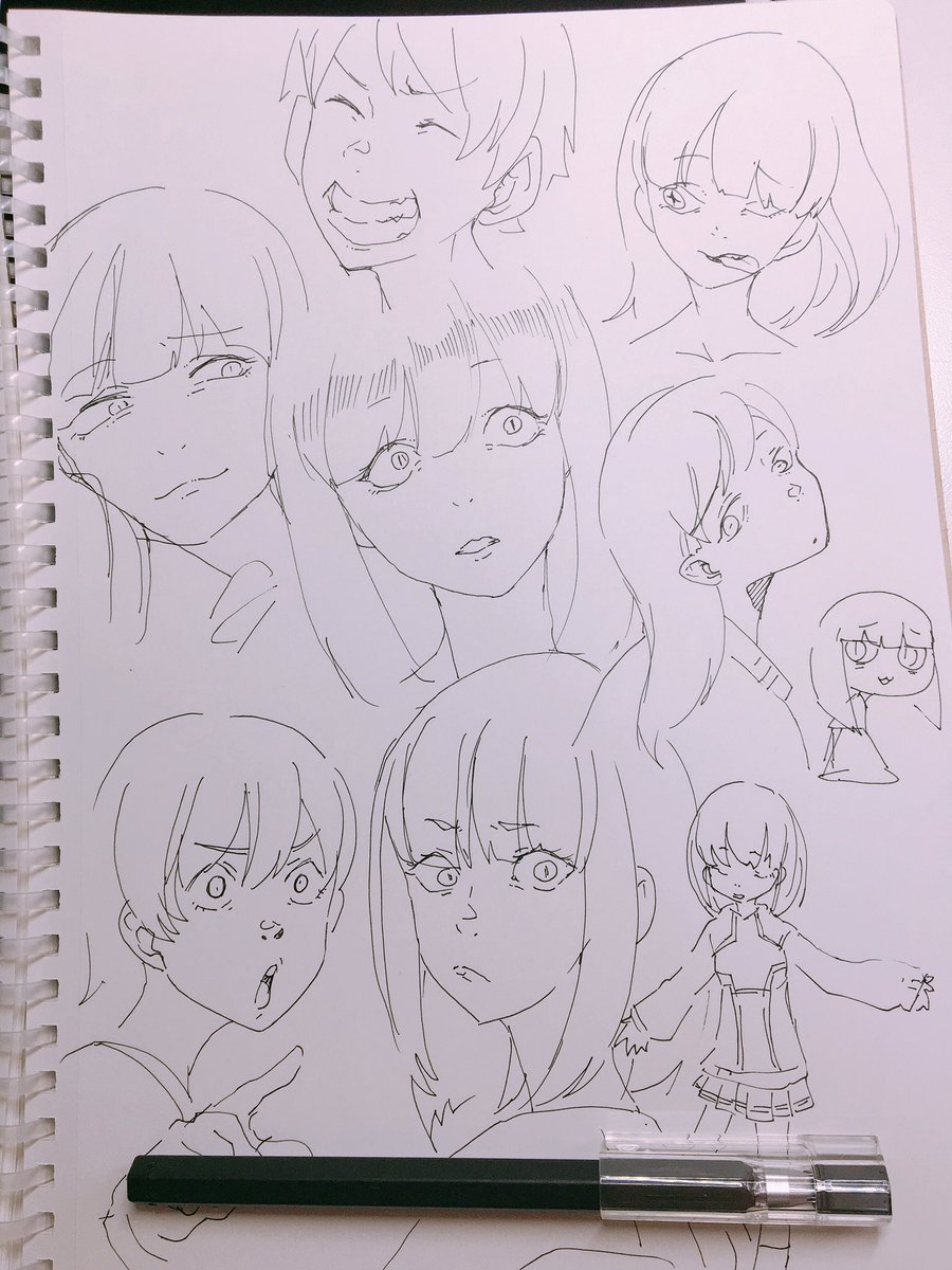 一発書きだったりそうじゃなかったり落書き 