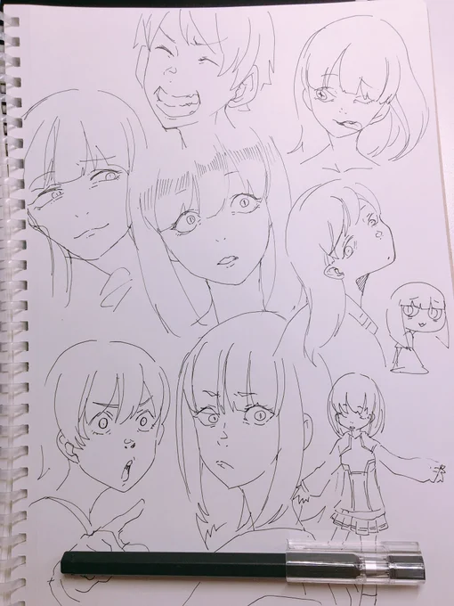 一発書きだったりそうじゃなかったり落書き 