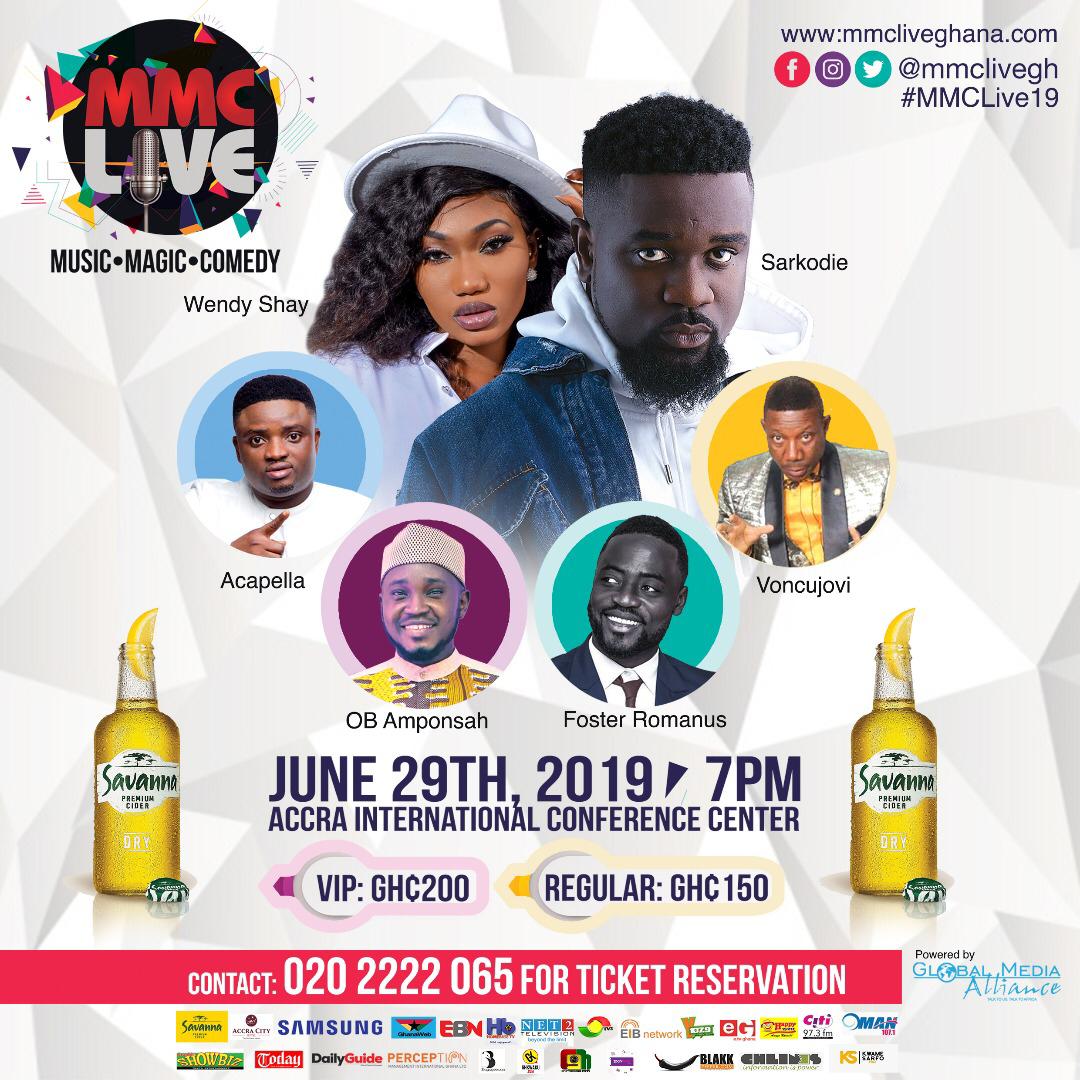 alfafa_GH's tweet photo. Have you got your tickets? If no, hit me up for yours asap.
#MMCLive19 is already a hit 💯🔥 https://t.co/ZTTNZW0lQF