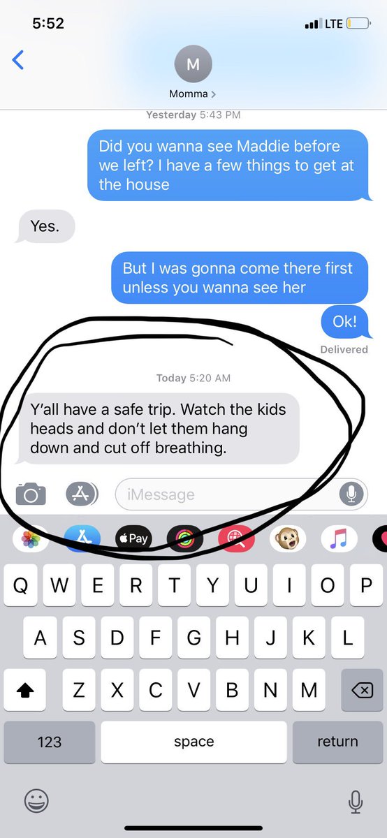 StacySlytherin's tweet image. For the past week all I’ve heard about is sharks in the water, driving the speed limit, crime rates in Myrtle Beach, making sure the kids don’t drown, and now this. Mom worried about them sleeping in the car. She means well but she cracks me up &amp;amp; drives me crazy 🤣🤦🏼‍♀️ #BlessIt