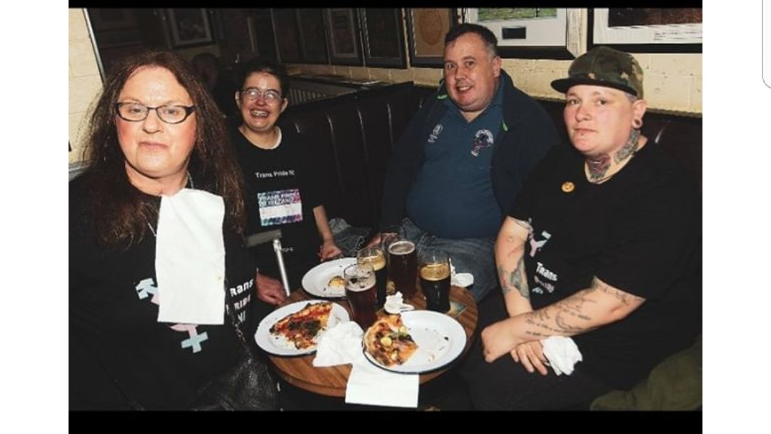 MarcusFredrick5's tweet photo. Myself @AdrianneElson @babeling and Michaels cousin in the @Sunflower_Pub  after @transprideni on Saturday.. what a great day. #TransPride https://t.co/vPxm64M7TT