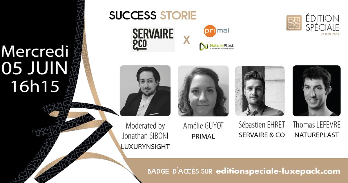 Luxurynsight's tweet photo. Jonathan Siboni discusses 'Sustainable Packaging Solutions' with different brands to find out their success stories and innovative ideas at Edition Spéciale by @LUXEPACK_SHOW

Join us there on 5th June, @CarreauDuTemple!

#Luxury #Packaging #Sustainable #ESbyLuxePack https://t.co/GMN7ac9t91