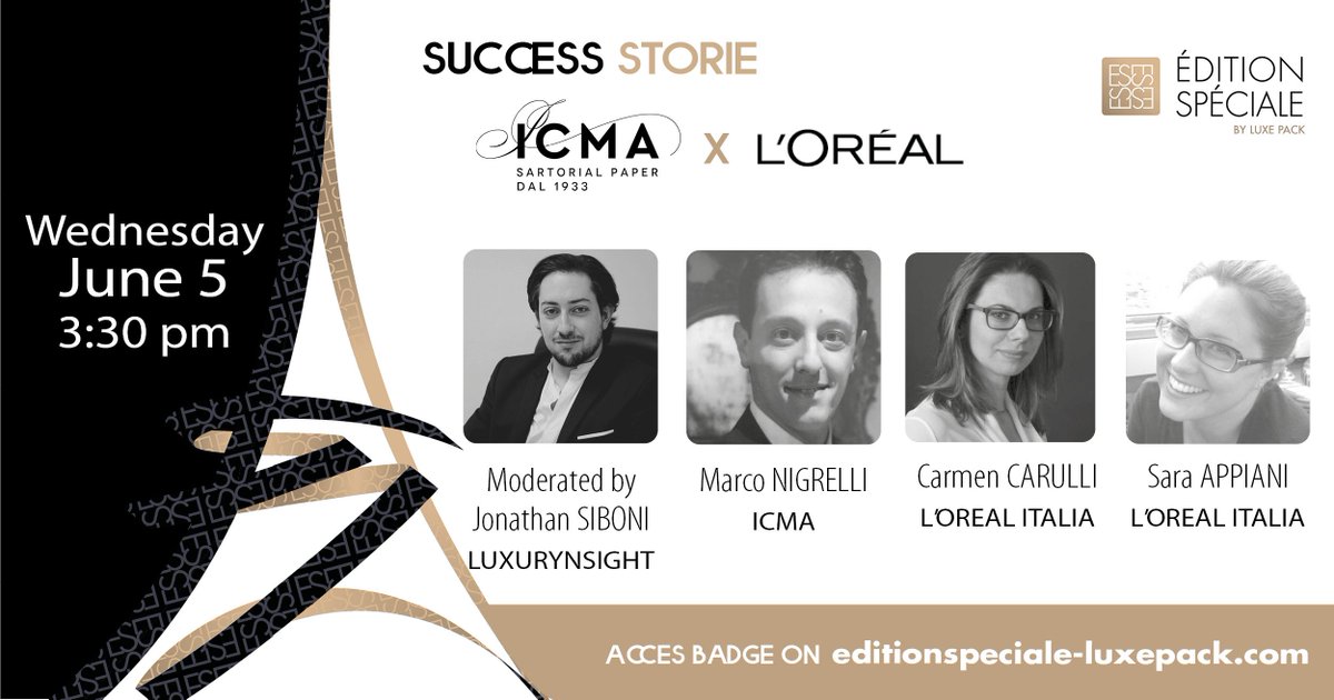 Luxurynsight's tweet photo. Jonathan Siboni discusses 'Sustainable Packaging Solutions' with different brands to find out their success stories and innovative ideas at Edition Spéciale by @LUXEPACK_SHOW

Join us there on 5th June, @CarreauDuTemple!

#Luxury #Packaging #Sustainable #ESbyLuxePack https://t.co/GMN7ac9t91