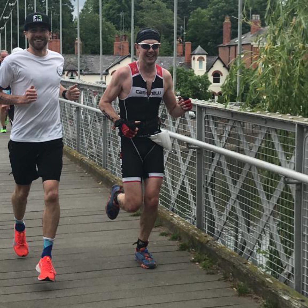RnRTriCamps's tweet photo. the #RnRathlete #medalmonday continues with #RossMacdonald @sportyross #Breakingnine and #PeterHutchinson who rocked the #DEVAtriathlon in #chester finishing the middle #703ironman distance event in 4h08m and 5h17min respectively #triathlon #swimbikerun #otesports #huubdesign https://t.co/4a84dIJCBU