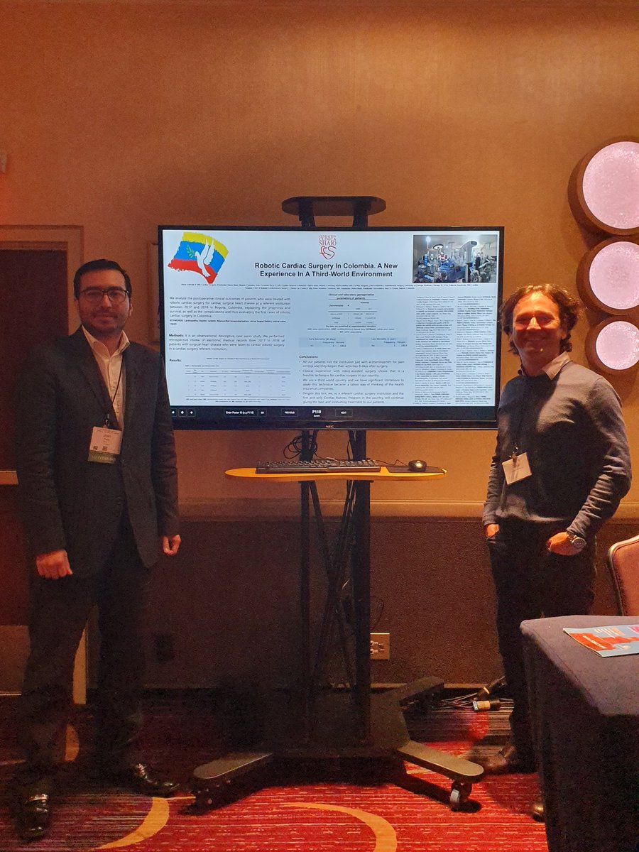juanferparra's tweet photo. ISMICS 2019 New York. Robotic Cardiac Surgery. The First experience in Colombia. First cases! π¨π΄π¨π΄π¨π΄π¨π΄@dandradef @drbypass #numberone #ismics2019 #roboticsurgery #roboticcardiacsurgery #davincixi @IntuitiveSurg @ascolcirugia @sccccardio #cirugiacolombiana https://t.co/RH1dAkqSS6