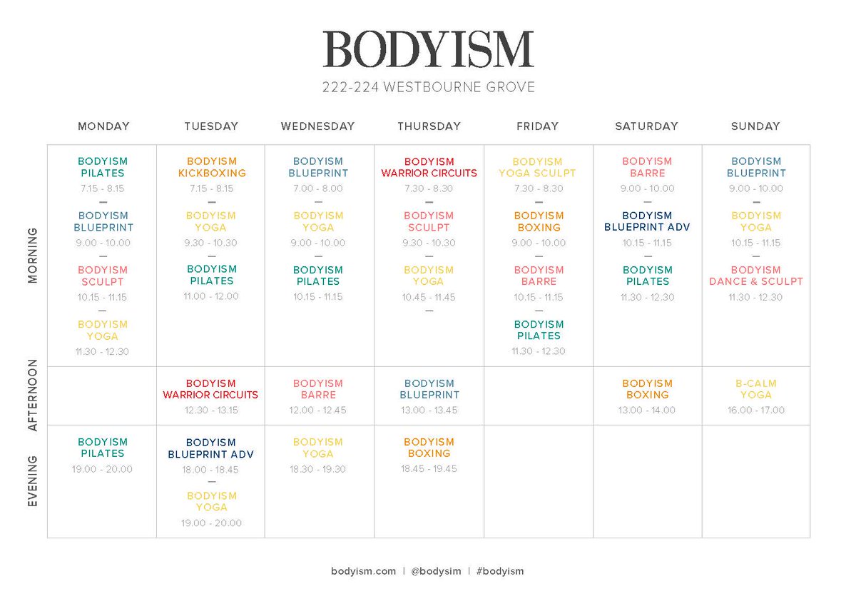 bodyism's tweet image. Our brand new summer timetable has officially launched! We've introduced two amazing new classes – Yoga Sculpt and Dance + Sculpt, so come down and give them a go 👊✨
#Bodyism #NottingHill #BeKindToYourself #LoveAndGratitude