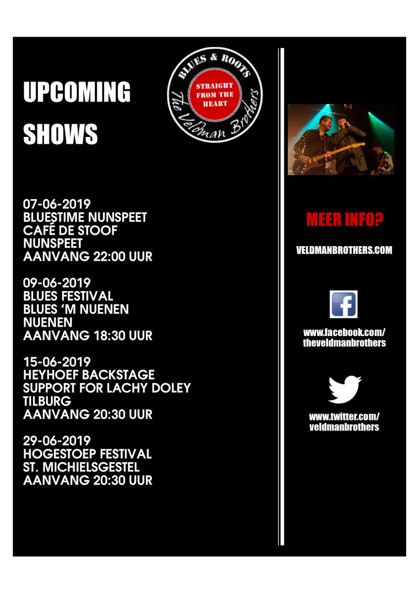 Upcoming show june 2019 #spreadinthebluesallaround