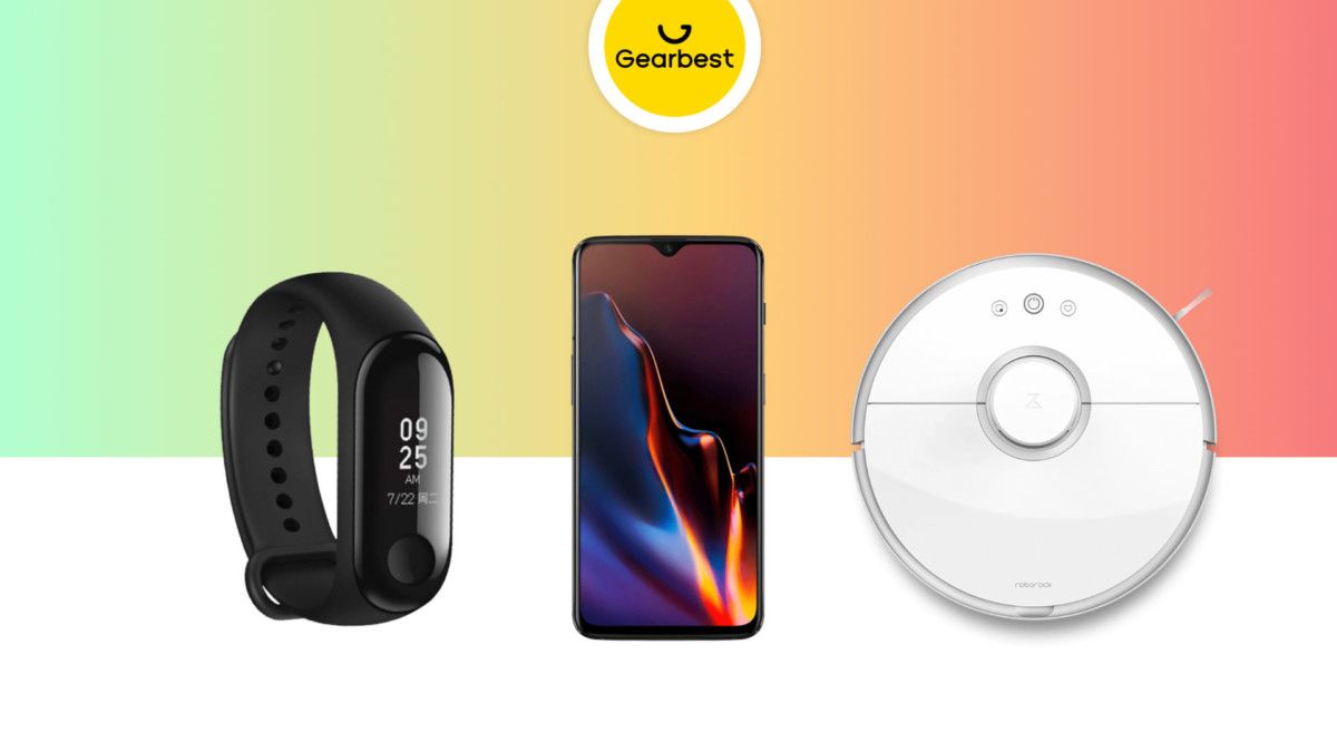 Frandroid's tweet photo. Toutes les bonnes affaires sont sur Gearbest ! 💚

🔸 #OnePlus6T 128 Go à 413 euros
🔸 #RoborockS5 à 362 euros
🔸 #XiaomiMiBand3 à 18 euros

Et plein d'autres super offres 😍👉 https://t.co/iCwomqEm02 #sponso https://t.co/EAIFyewPnP