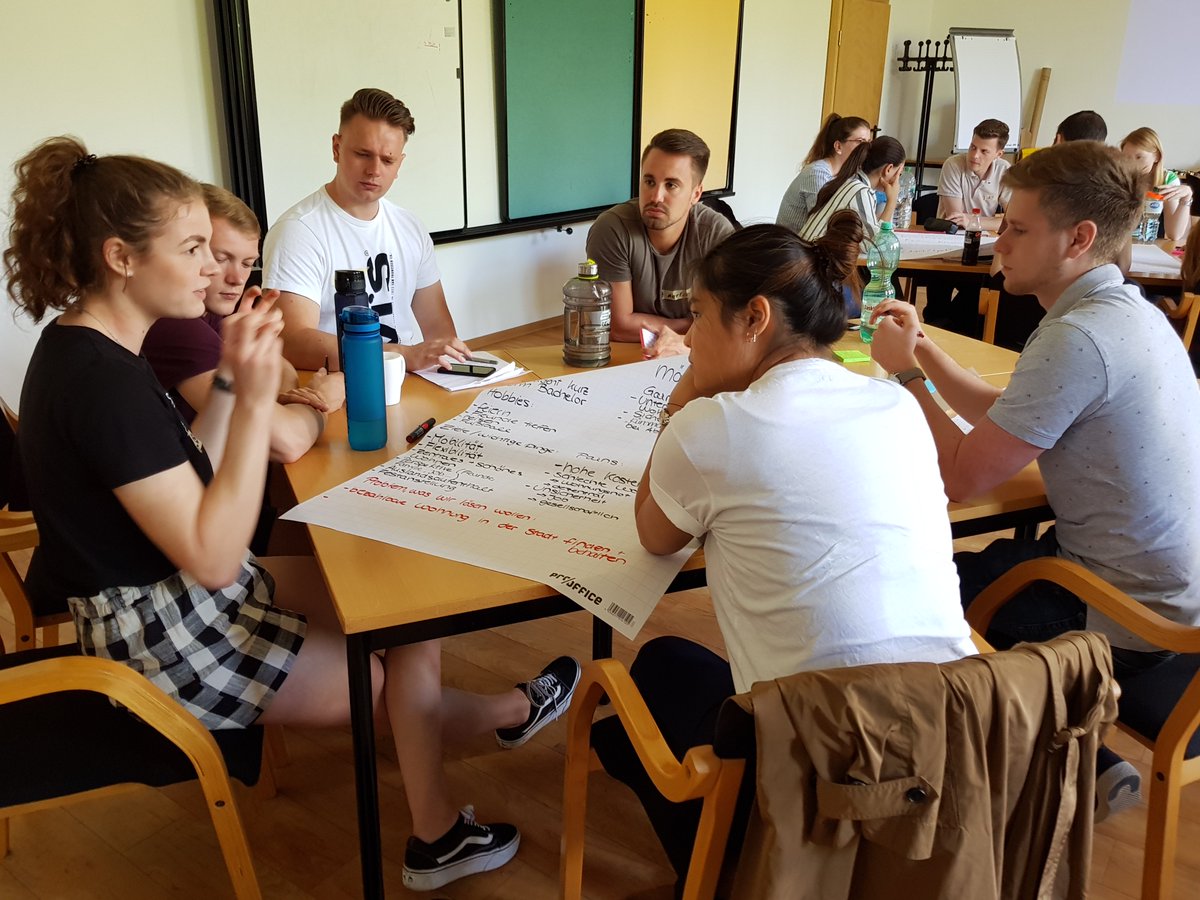 ivwKoeln's tweet photo. Wie schnell die Seminarräume bunt werden! SchnickSchnackSchnuck, Danish Clapping, Persona, Wie-können-wir und mehr beim #DesignSprint 2019 am ivwKöln der @th_koeln mit @AlteLeipziger @DEVK_Zentrale @Gothaer @Provinzial und @ROLANDGRUPPE @InsurLabDE #innovation #Lehre_mal_anders https://t.co/s1nFNy3T6u