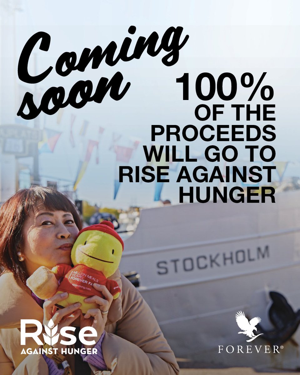 ForeverGlobalHQ's tweet photo. Recognize this little guy from #FGR19? Soon he will be available to purchase everywhere and all proceeds will go to @RiseAgainstHunger to help end world hunger by 2030! Keep an eye out for him! #ForeverWeRise #2030IsPossible https://t.co/zrlSDOqxlM