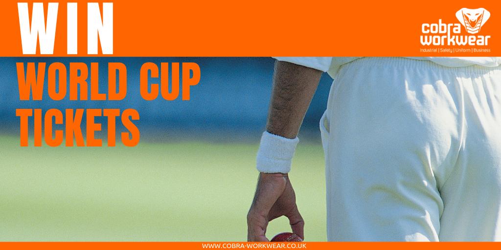 Cobra_Workwear's tweet photo. 🏏WORLD CUP CRICKET COMP🏏

#WIN 3 tickets for the England V Bangladesh game at the Sophia Gardens, #Cardiff on Sat 8th June.  

LOVE and RT this post using #CWC19 to WIN!

Winner announced on Thurs at 10am. Prize is for tickets only. You must organise your own transport. https://t.co/NLyrke1hKl