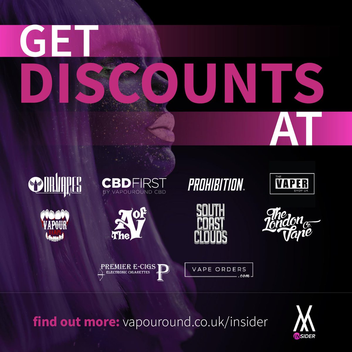 vapouround's tweet photo. 🕵️VAPOUROUND INSIDER🕵️

We're excited to announce that Vapouround Insiders can now take advantage of exclusive discounts, at a variety of top quality vendors!

https://t.co/IdRWfsHQng

#vapefam #vapecommunity #vapeon #vapedaily #vapenation #vapouround #vapedeals #drvapes https://t.co/eEVLduF7JY