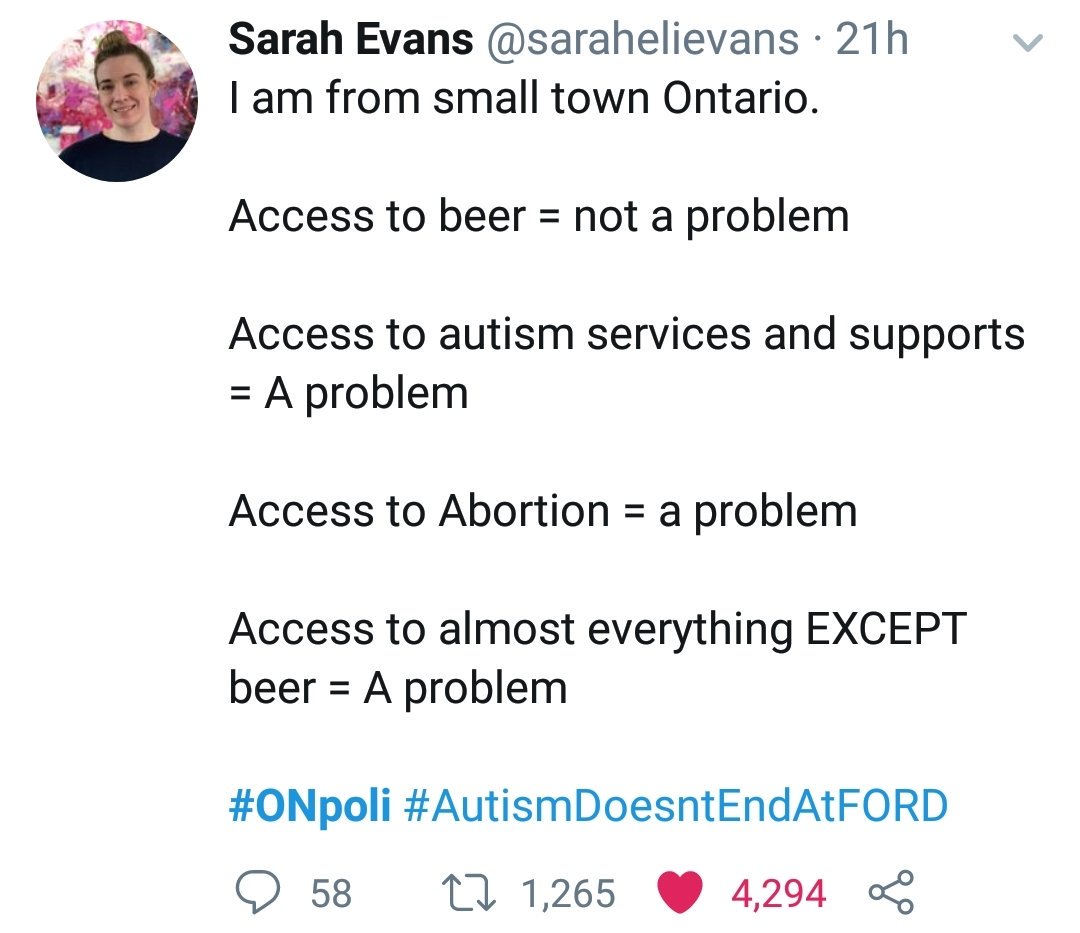 *But wait. It gets even worse.*(the enormity of this comms fail, WHOA)Far from distracting us from policy disasters that disturb everyone but the super rich and delusional fanatics......Fake Beer Crisis Blitz handed a HUGE stage for advocates of people the Ford govt harms.