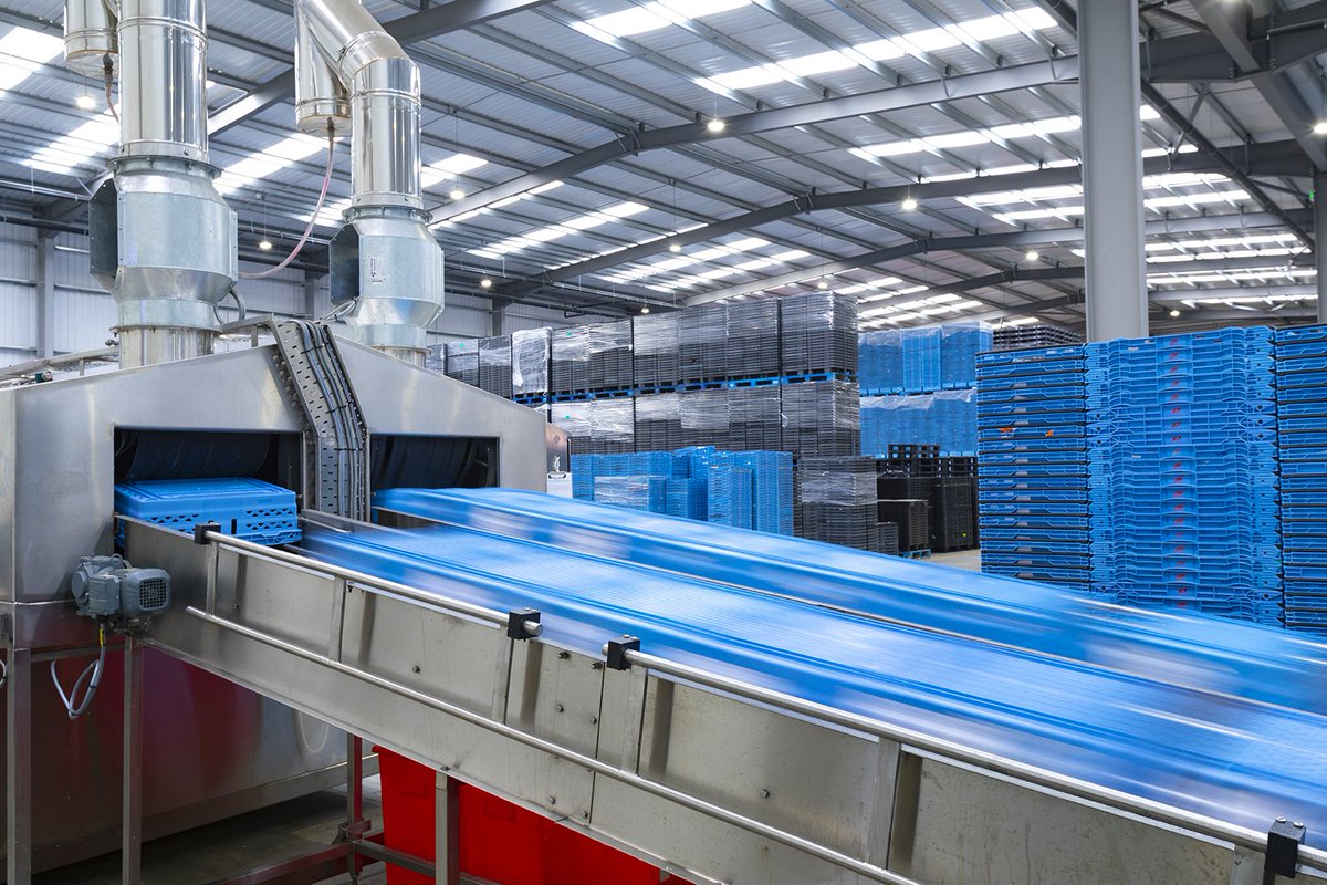 New Polymer Logistics Service Centre Provides Washed Crates and Pallets. Case study: tiny.cc/ifxp7y