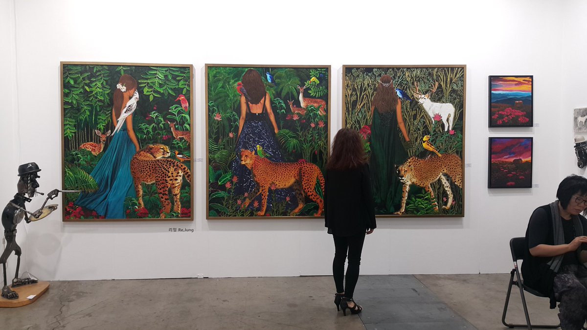 forestcd3's tweet image. ArtBusan 2019 artist 리정 REJUNG
The Continuation of Time -RedFlowers