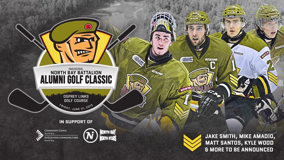 There is still time to register for the North Bay Battalion Alumni Golf Classic in support of the North Stars and Community Living North Bay!  June 15th at Osprey. Info in link below.  #specialhockey #golf #northbay  battalionhockey.com/inaugural-alum…