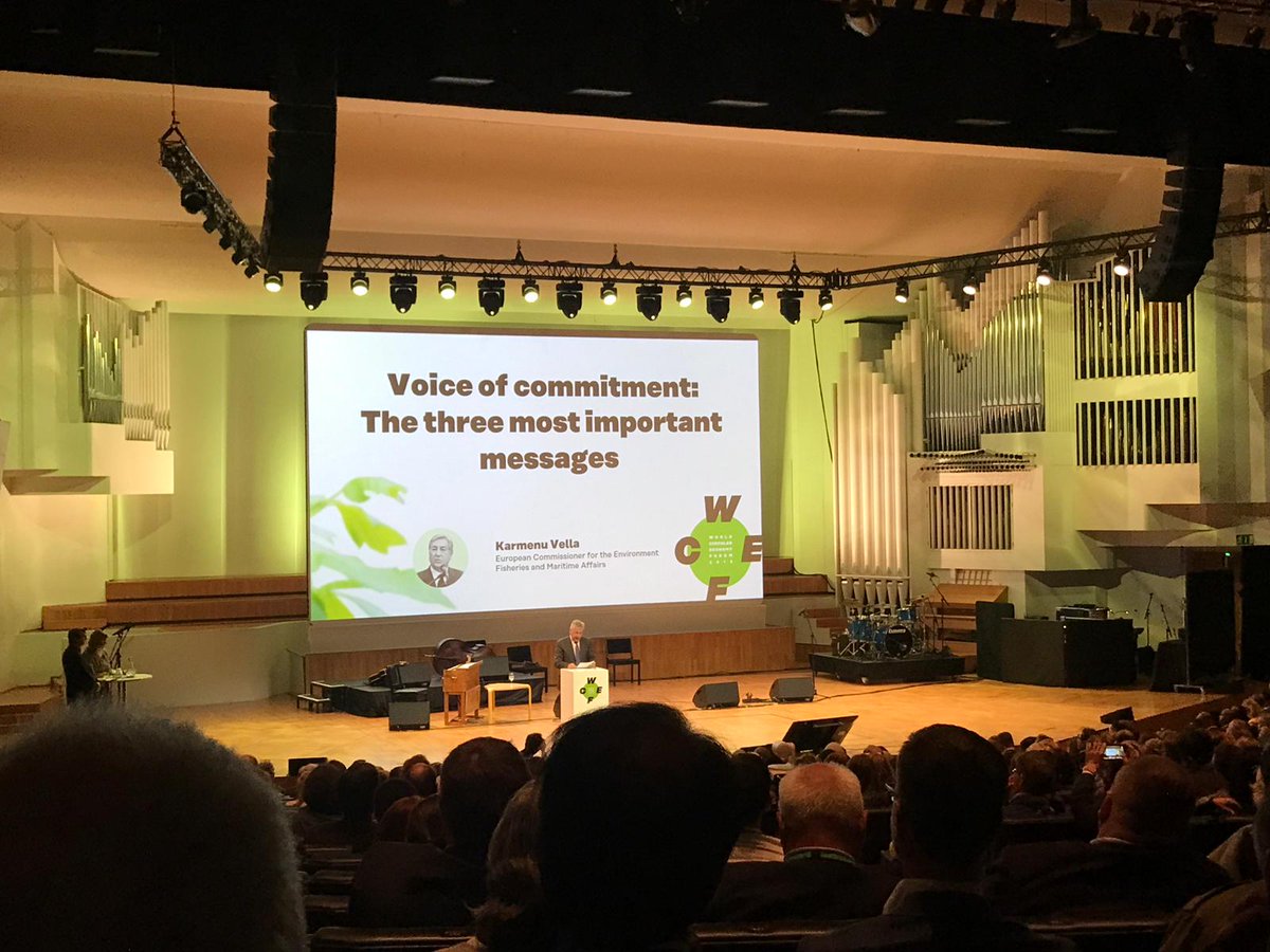Three key messages by Karmenu Vella from #WCEF2019: 
1. Comprehensive framework strategy regarding design, production, consumption and waste management 
2. Getting all stakeholders on board through stakeholders platform 
3. More funds through investment fund