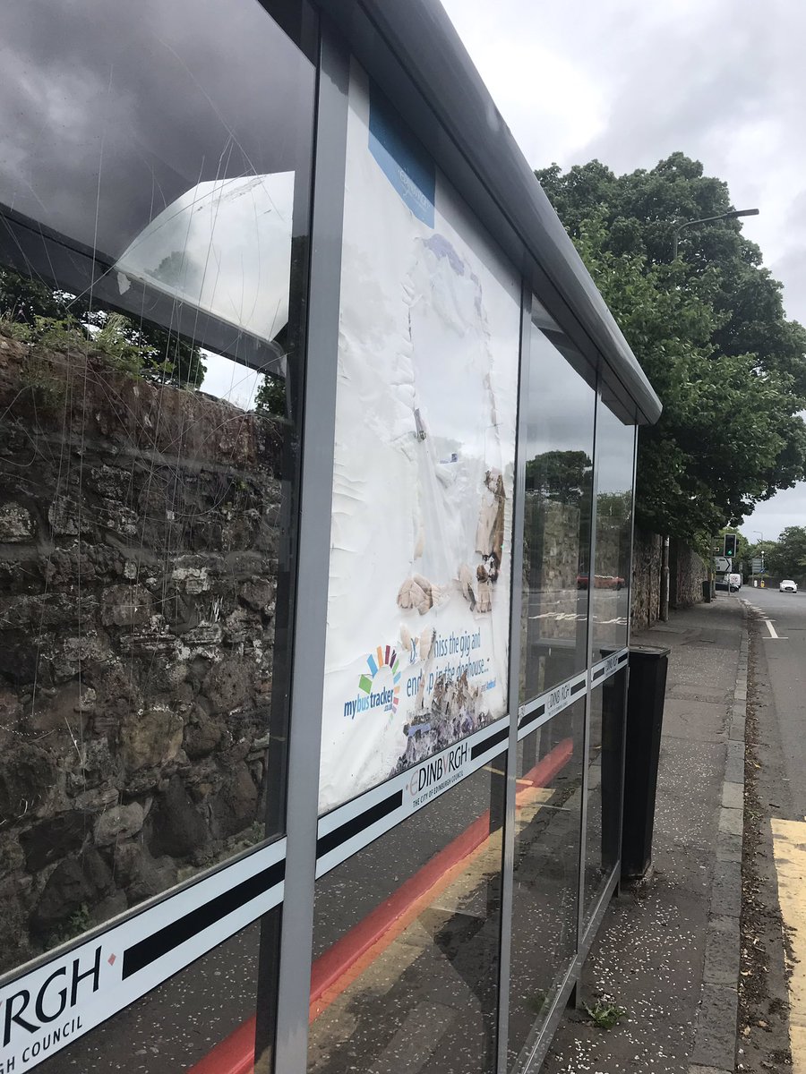 BusRustic's tweet photo. Oh....I don’t know what I was thinking...it’s from @bustracker and it’s an English bull dog in the #doghouse. Maybe some new art is needed. I wonder if there’s any struggling artists in #colinton that could do with a job right now https://t.co/VvFcsCfnhY