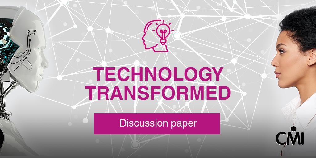 cmi_managers's tweet photo. What will automation and AI mean for managers in the future? We’ve released the first themed discussion paper for Management 4.0: Technology Transformed.
https://t.co/tb0Z3sgFDb #ManagementTransformed #TechnologyTransformed https://t.co/NCzpXAAQjH