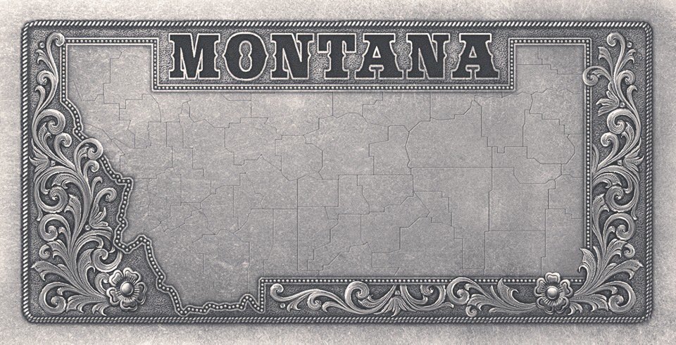 Kick your Montana rodeo season off with a slick new license plate! A portion of all sales go toward protecting Montana's wide open spaces. #goodasgold #forevermontana #cowsnotcondos