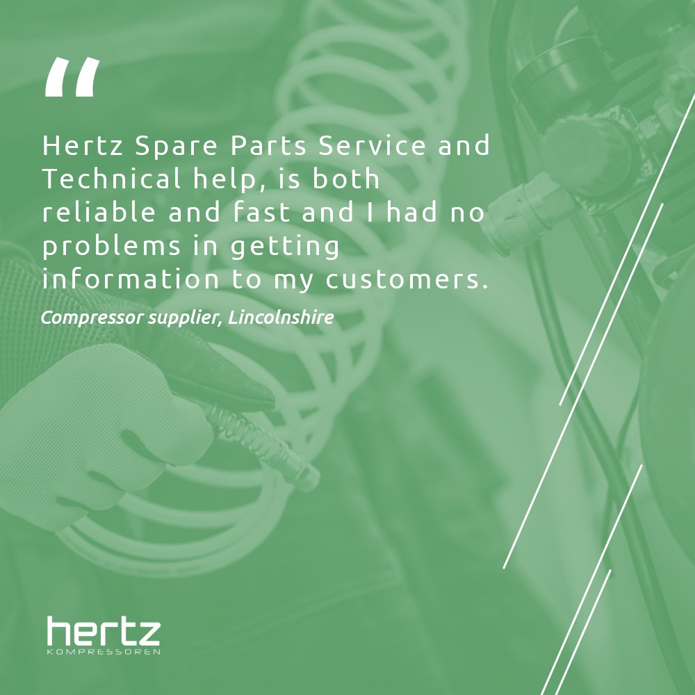 Thank you for the great review, we're always happy to help! 😄

View more of our testimonials here:
hertz-kompressoren.co.uk/testimonials/
#HertzKompressoren