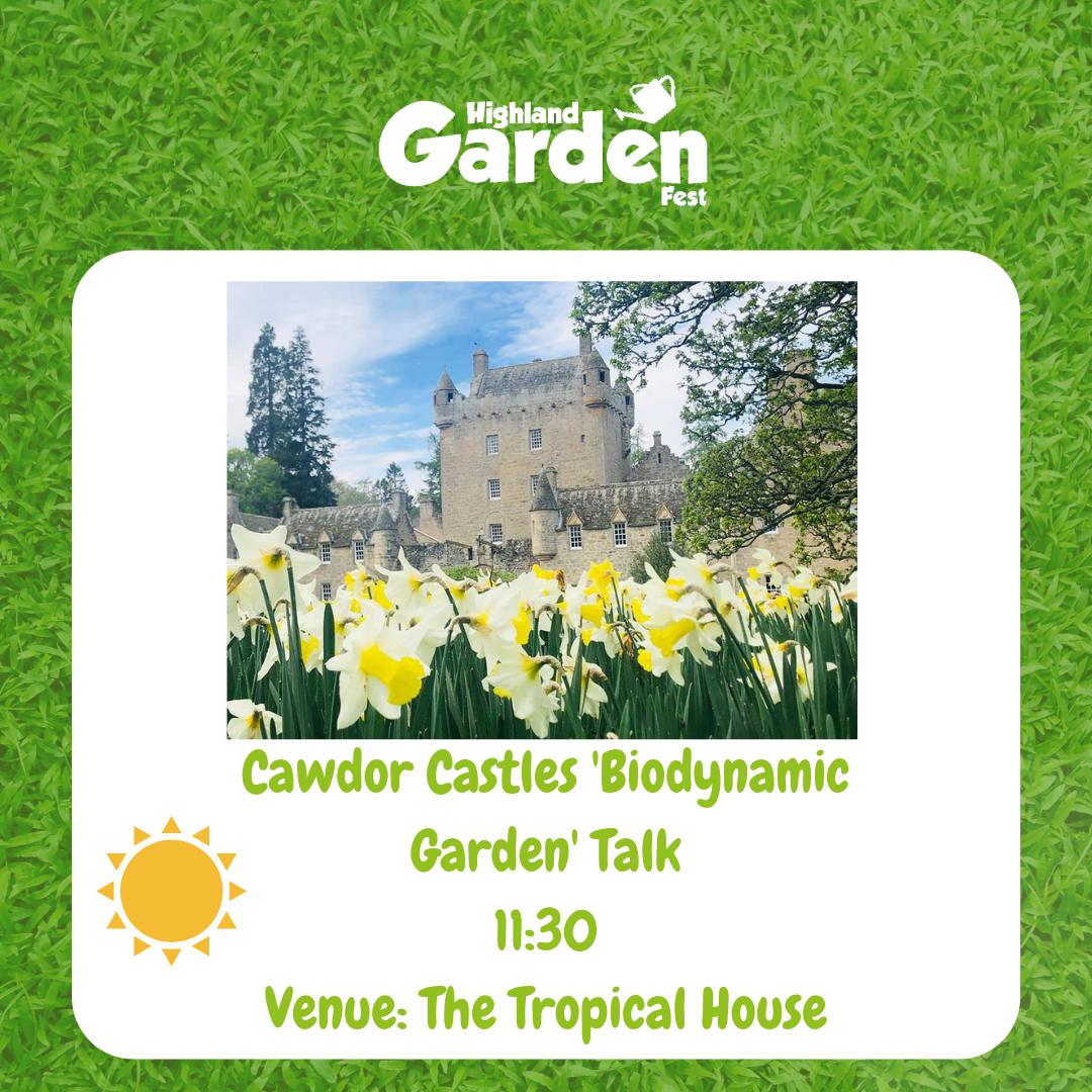 On the day, the very knowledgable head gardener from Cawdor Castle will be delivering a talk on their beautiful biodynamic garden!

Come along to hear about the benefits of this interesting method from the expert! 🍃
