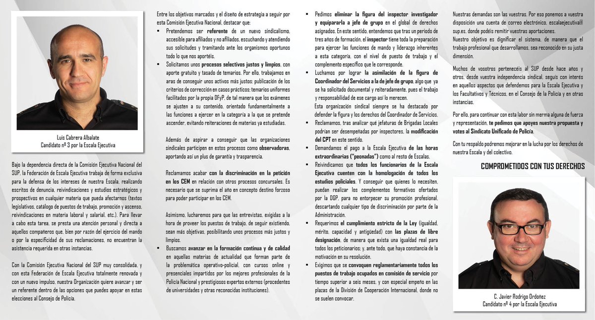 Sup_Policia's tweet photo. #TuConfianzaEsNuestraFuerza
📑A continuación os pasamos el programa de #EEjecutiva:
#40AñosConquistandoDerechos
#VotaSUP https://t.co/nK2S22w2cf