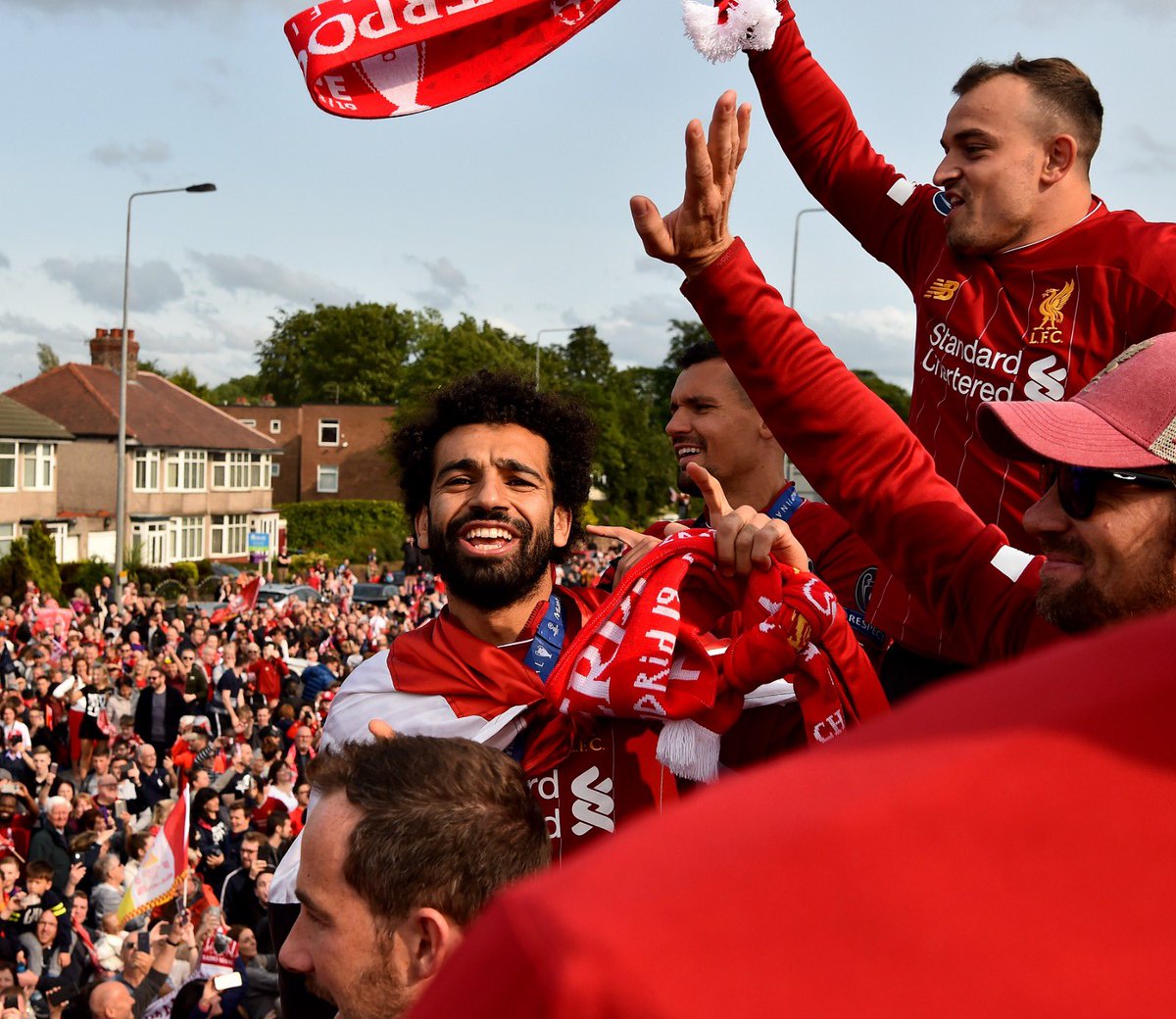 MoSalah's tweet image. Yesterday was surreal. Thanks to everyone for making the city feel like... Anfield!