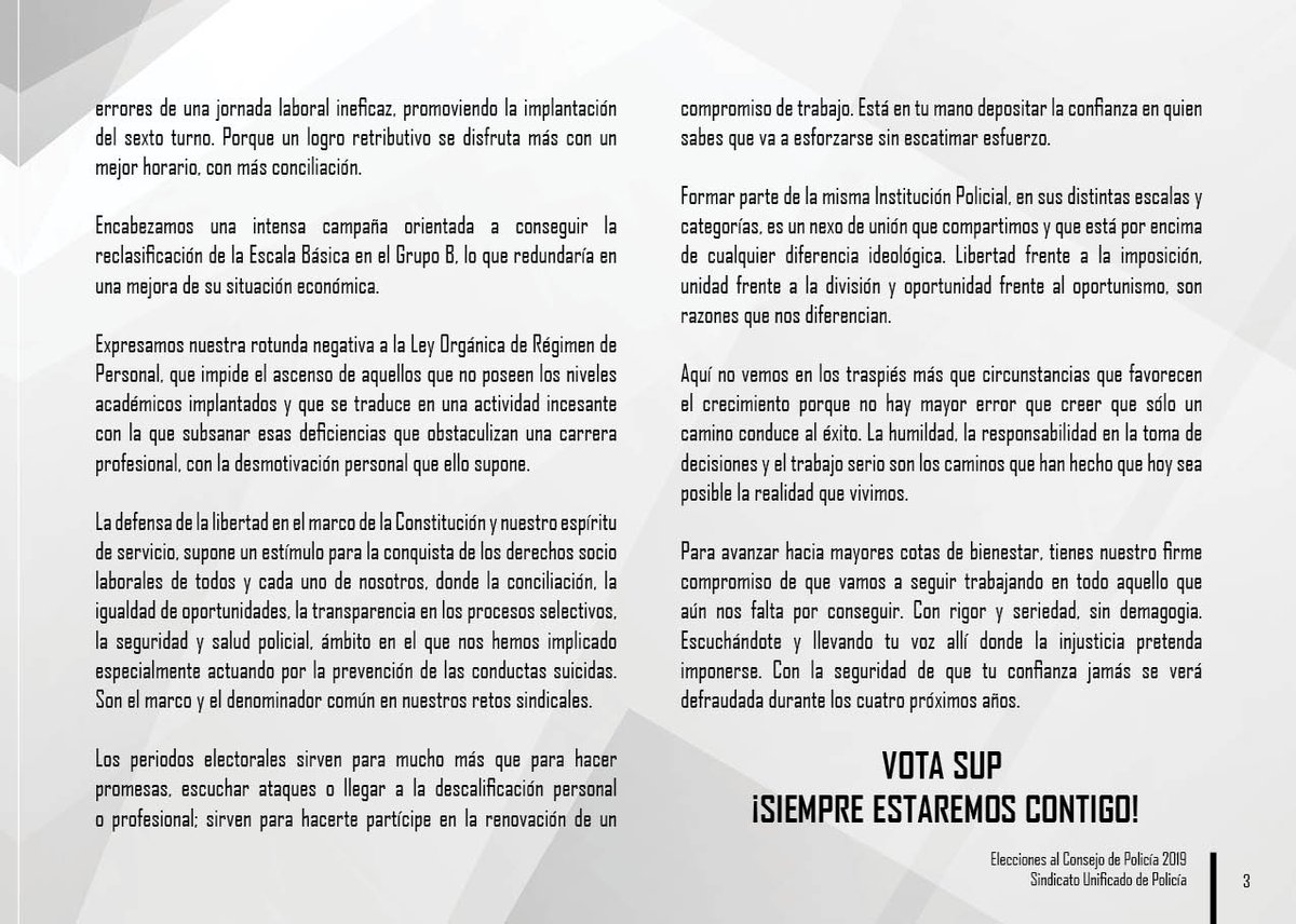 Sup_Policia's tweet photo. 👍Porque #TuConfianzaEsNuestraFuerza y llevamos #40AñosConquistandoDerechos, te exponemos las razones para votarnos
#VotaSUP https://t.co/MSIZSQ1oyO