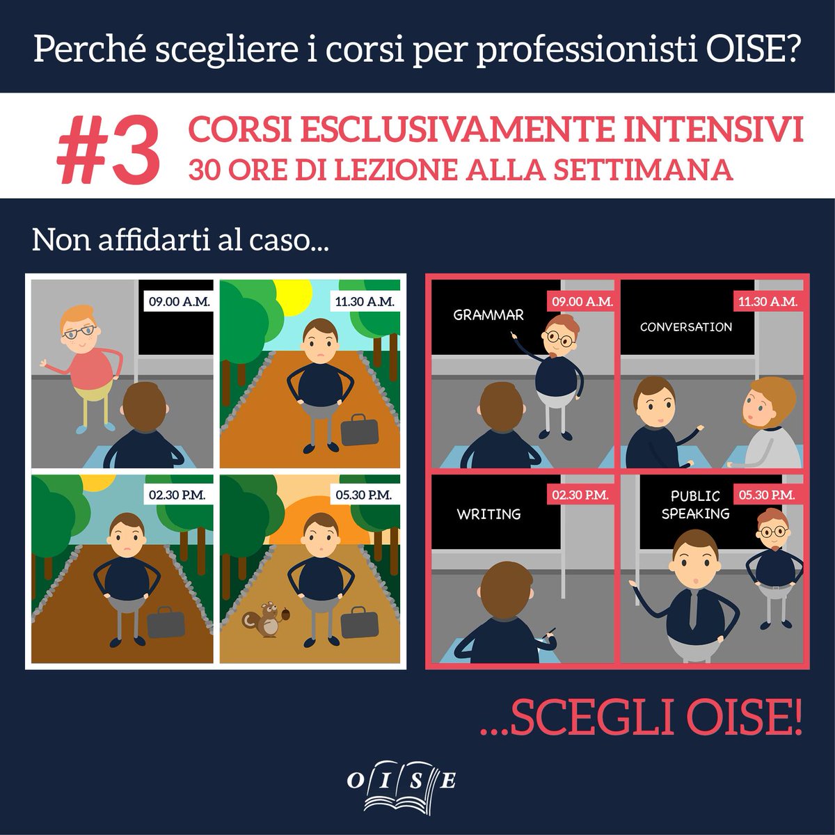 OISE_Italia's tweet photo. Perché scegliere un corso d'#inglese all'estero OISE per adulti?
#beOISE #UK #Scozia #USA https://t.co/rHrjTR3jD2