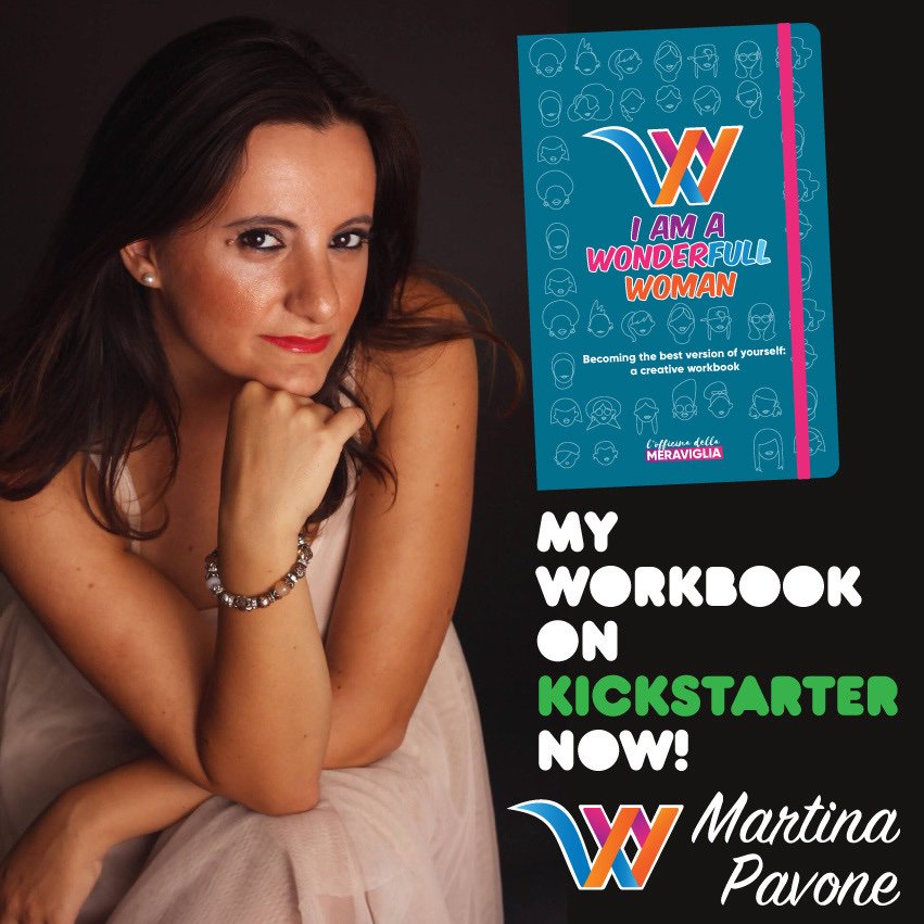 martinapavone's tweet photo. Sono estremamente esaltata! Il mio libro é disponibile su @kickstarter e per i primi che lo compreranno sarà disponibile un prezzo speciale per l'intero kit! Aiutatemi a raggiungere tutte le donne del mondo! #donne #Books #Iamawonderfullwoman  https://t.co/wBREGwLhBJ https://t.co/oSEn5g36uy