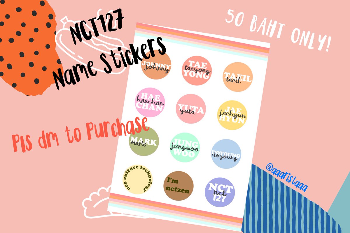 aaaristaaa's tweet photo. 𝐩𝐥𝐬 𝐫𝐭💌
🌟รี&amp;ฟอล แจก2ใบ🌟

🌈𝐍𝐂𝐓𝟏𝟐𝟕 𝐒𝐓𝐈𝐂𝐊𝐄𝐑𝐒🌈

𝐩𝐫𝐢𝐜𝐞 : 𝟓𝟎 𝐛𝐚𝐡𝐭📌
𝐬𝐢𝐳𝐞 : 𝐚𝟔📄
𝐬𝐡𝐢𝐩 : 𝐫𝐞𝐠 𝟑𝟎ㅣ𝐞𝐦𝐬 𝟓𝟎📮
𝐩𝐢𝐜𝐤 𝐮𝐩 𝐚𝐭 𝐛𝐭𝐬 𝐬𝐭𝐚𝐭𝐢𝐨𝐧 𝐨𝐫 𝐧𝐜𝐭𝟏𝟐𝟕 𝐜𝐨𝐧𝐜𝐞𝐫𝐭 𝐟𝐨𝐫 𝐟𝐫𝐞𝐞✉️

#NCT127_NEOCITYinBKK #ตลาดนัดnct https://t.co/G4ecCJW6br