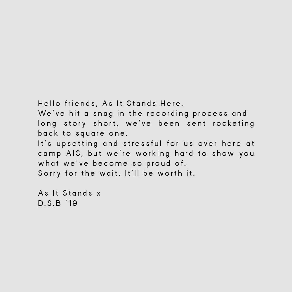 As It Stands tweet media