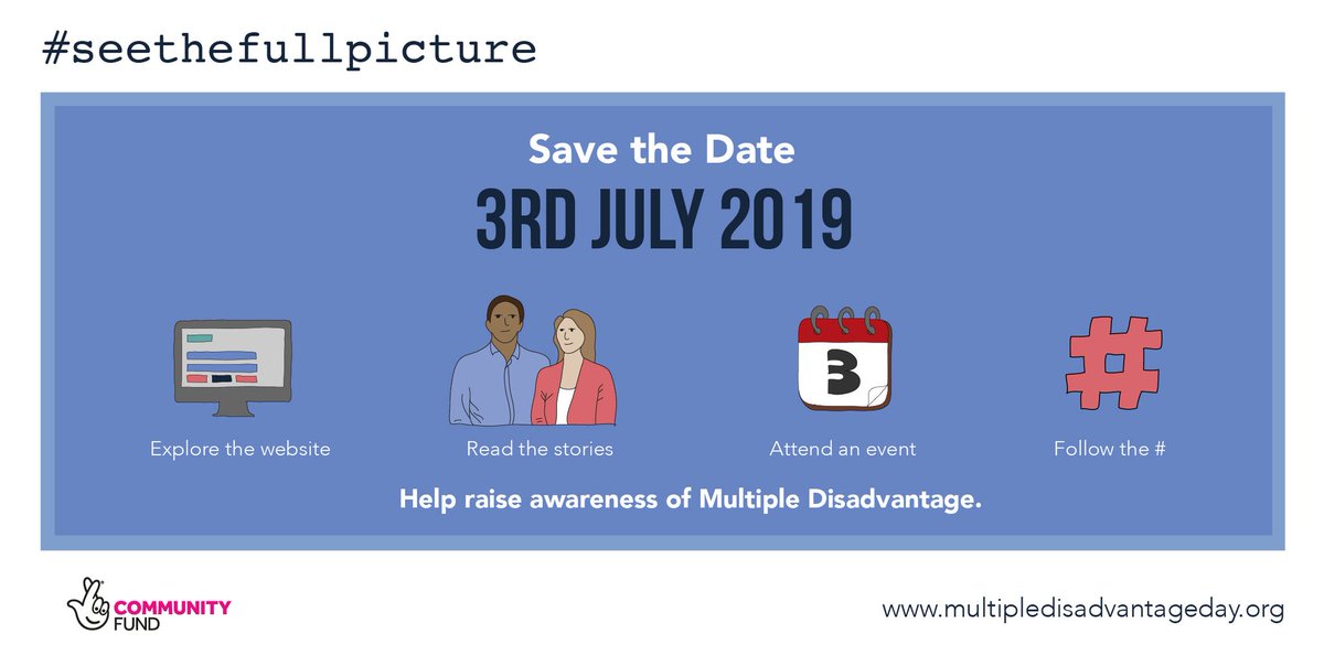 Abuse. Neglect. Bereavement. Family breakdown. There can be many triggers which lead to a person facing homelessness, addiction, poor mental health and other complex needs. RT and support this new campaign, to encourage everyone to #seethefullpicture multipledisadvantageday.org