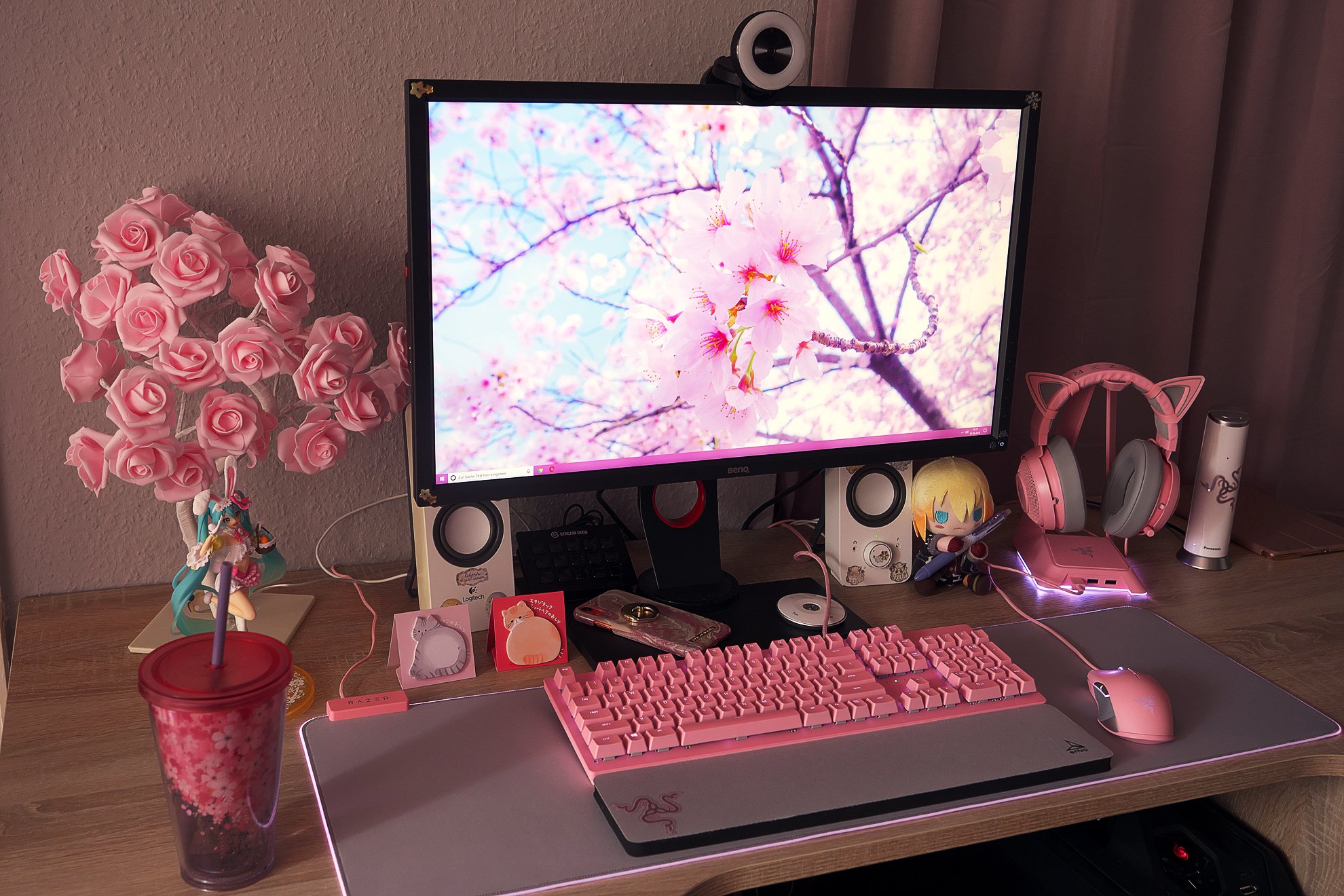 Ultimate Pink Gaming Setup List in Living room