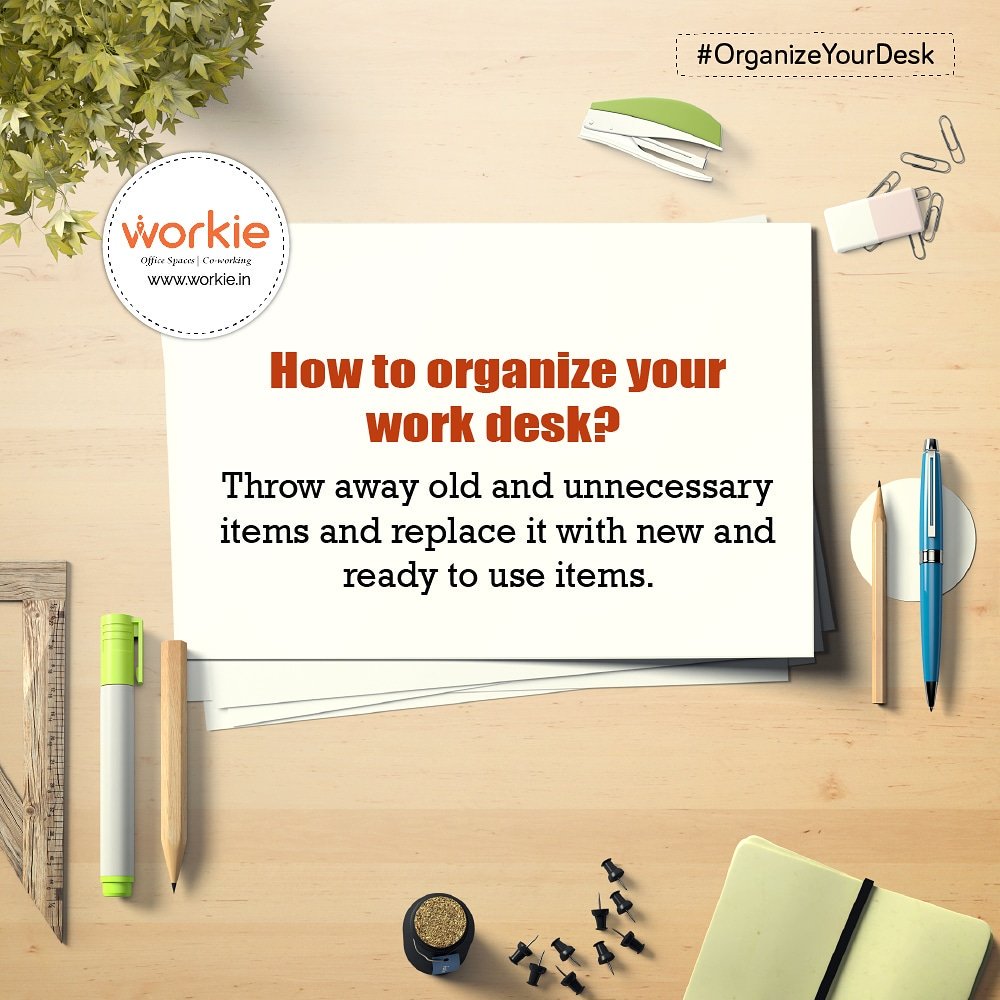 WorkieIndia's tweet photo. #OrganizeYourDesk

Replenish everything. Throw away old items and get new ones. Often new stuffs gives you a new zeal to put in more efforts. 

#CoWorkingIndia #Spaces #CoWorkingSpaces #WorkieIndia #Indore #Coworking #Startups #Business #Enterpreneurs https://t.co/4sMjxS6A2I