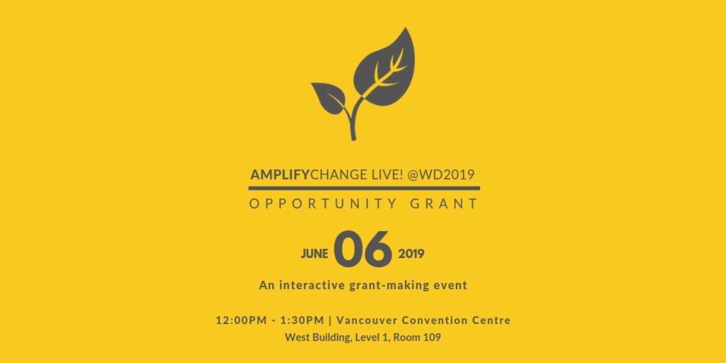 amplifyfund's tweet photo. Bring your lunch to room 109 at 12:00pm today and watch our finalists pitch live at #WD2019 for the chance to win a €30,000 Opportunity grant with #AmplifyChangeLive. Find out more and meet our finalists at https://t.co/wFX57QVFbf. https://t.co/NTjvKZ3szv