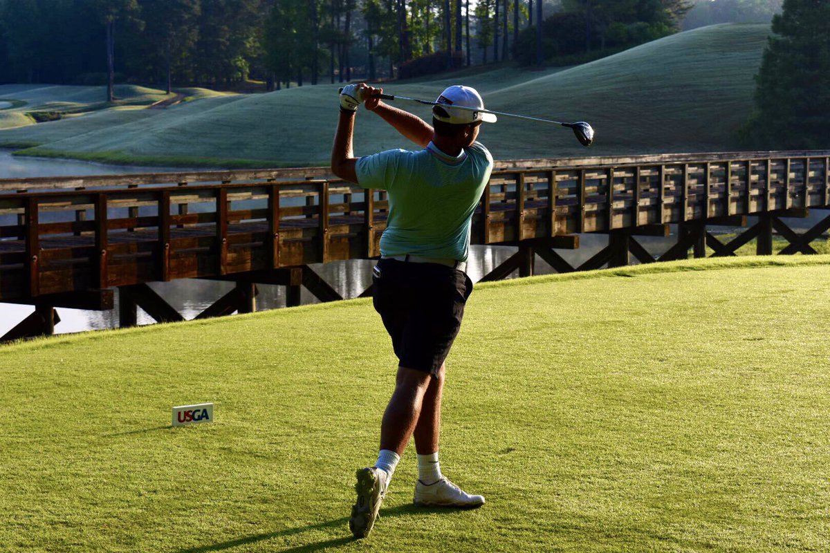 GSGA's tweet photo. The #RoadToPebbleBeach is underway at Hawks Ridge Golf Club!

67 players.
4 🎟 to the 2019 #USOpen 

Go time. @USGA @usopengolf https://t.co/XjGpB3ehqx