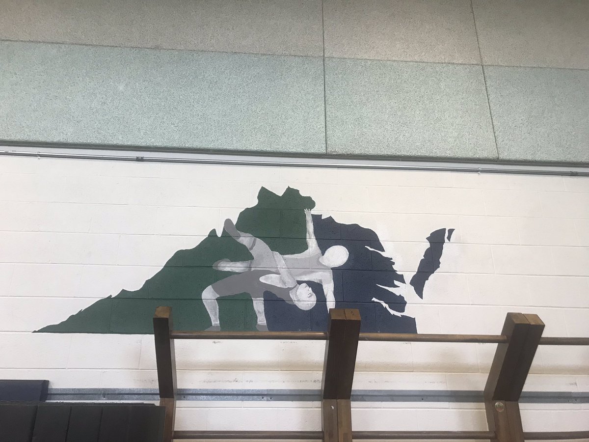 ForgeWrestling's tweet photo. 15+ years in the making. Thank you to our talented students in the art department. It looks great! https://t.co/J88EYhD6af
