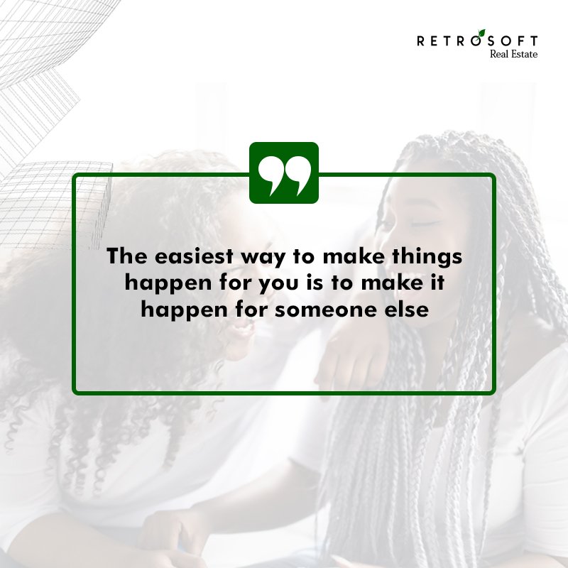 RetrosoftRE's tweet photo. The easiest way to make things happen for you is to make it happen for someone else.  

Surprise that person with a beautiful home today! https://t.co/m2IvlUDwWI