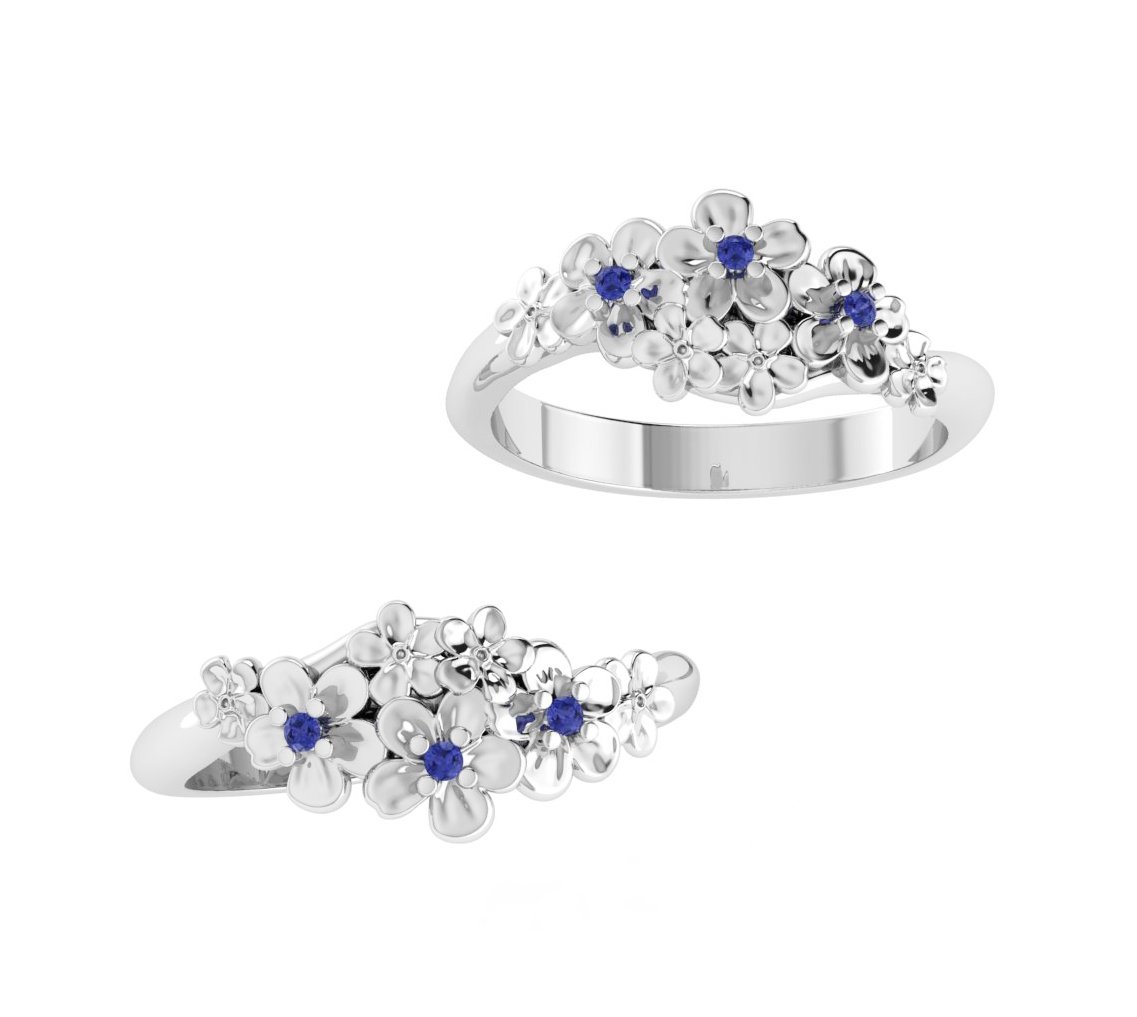 Ajesna's tweet photo. New #ForgetMeNot #ring :) #3Djewellery #engagement https://t.co/fPS7N7BTeA