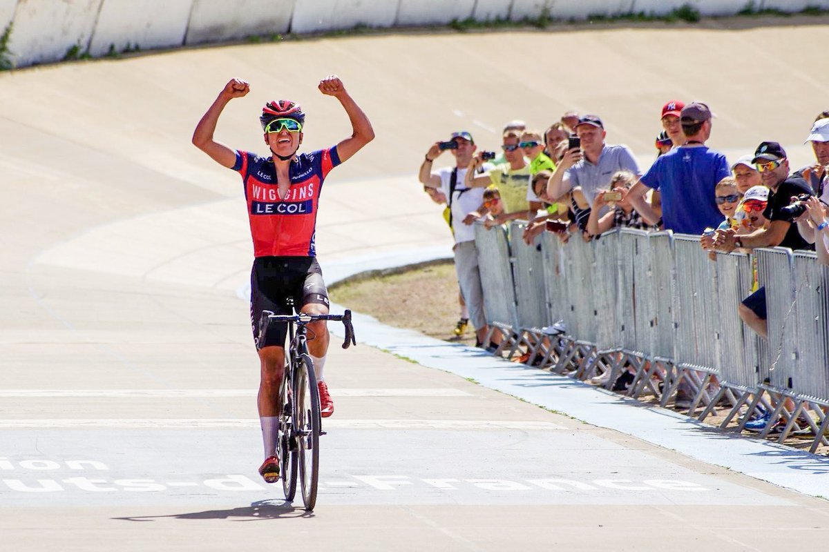 First ever British rider to win The U23 Paris Roubaix? @Tompid of course. Solo. 

<a href="/OfficialWIGGINS/">Team WIGGINS Le Col</a>