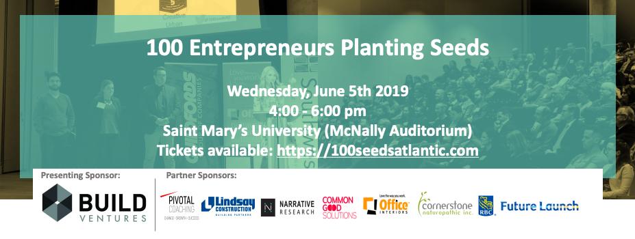 We're still on the hunt to reach our $10,000 funding goal for the upcoming youth entrepreneurship competition on June 5th! 100% of the ticket sales/donations go to the winning pitch. Help support youth entrepreneurship in Nova Scotia!
100seedsatlantic.com/products/2019-…