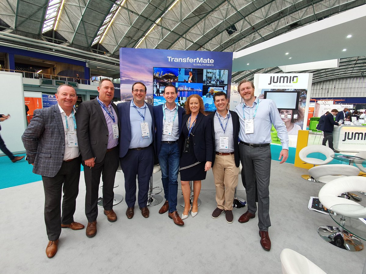 FinTechIreland's tweet photo. So we wandered into #Money2020EU, and immediately after our caffeine hit we literally bumped into @TransferMate. Thanks for the hospitality @fitzfx1 @GaryPConroy #MatthewGunning, #TerryClune.
Suggested to @Austrade's Ozgur Tuna to drop by to hear about the Aussie expansion. https://t.co/F0wYoIsulx
