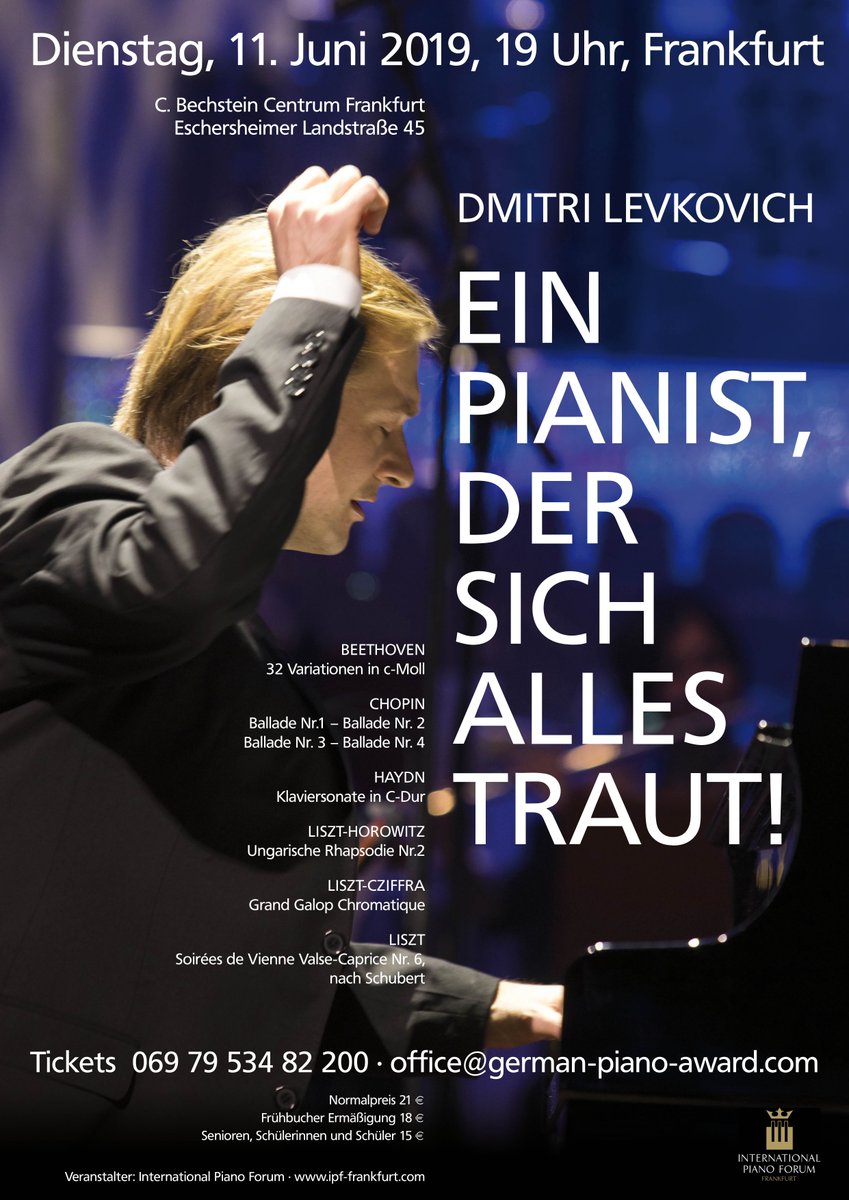 BechsteinFFM's tweet photo. Fehlerbehebung Dimitri Levkovich | Ein Pianist der sich alles traut! - https://t.co/ZDDZzGhiKD https://t.co/gbLrLKMFXC