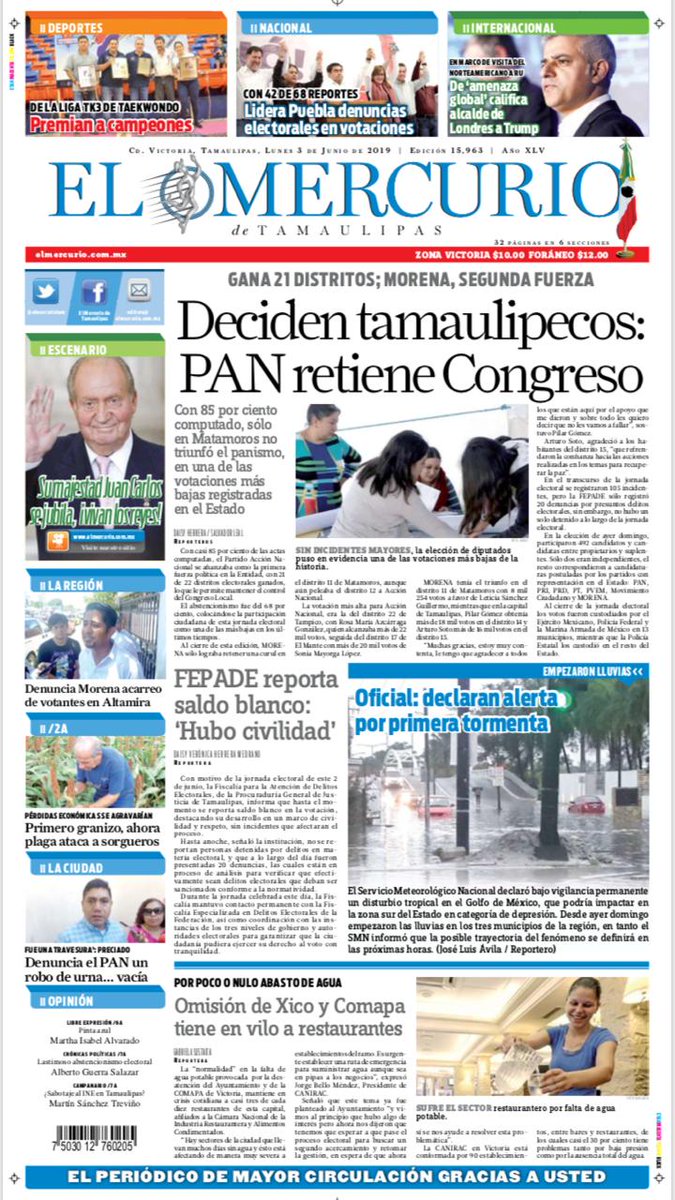 elmercuriotam's tweet image. 👉🏻#SiempreCaeBien las personas bien informadas, por eso sigue nuestra "app"📲 @elmercuriotam🗞️📰 este #FelizLunes  #CdVictoria