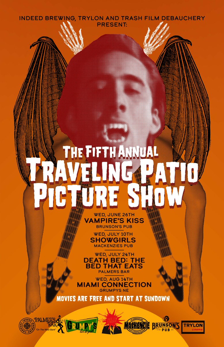 TrashFilm's tweet photo. The Fifth Annual Traveling Patio Picture Show! In partnership with @TakeUp and @indeedbrewing ✨🎥🍻 https://t.co/uJSxBsSyvx
