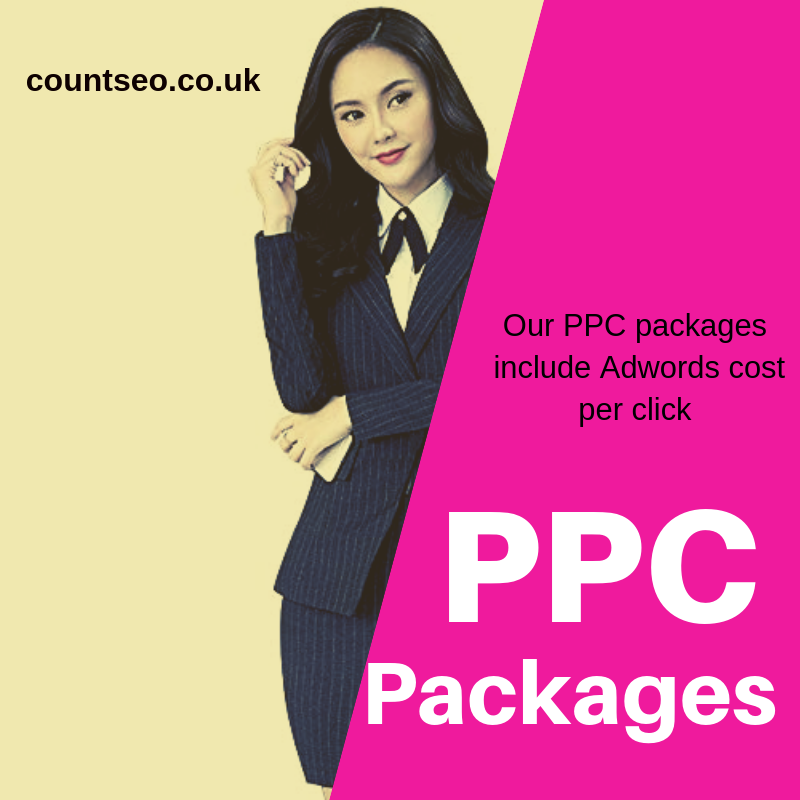 CountseoUK's tweet photo. Our PPC packages : Our PPC packages include Adwords cost per click, so you are paying only the package price and no extra charges.
https://t.co/SyQCnAjSQL
#PPC #PPCPackages #PPCPackagesLondon https://t.co/LD912K32U1